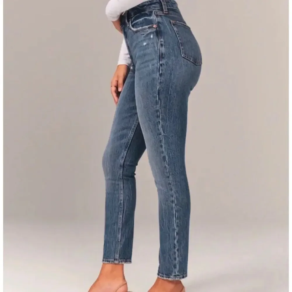 Abercrombie & Fitch Curve Love Skinny High Rise Jean Blue Size 26